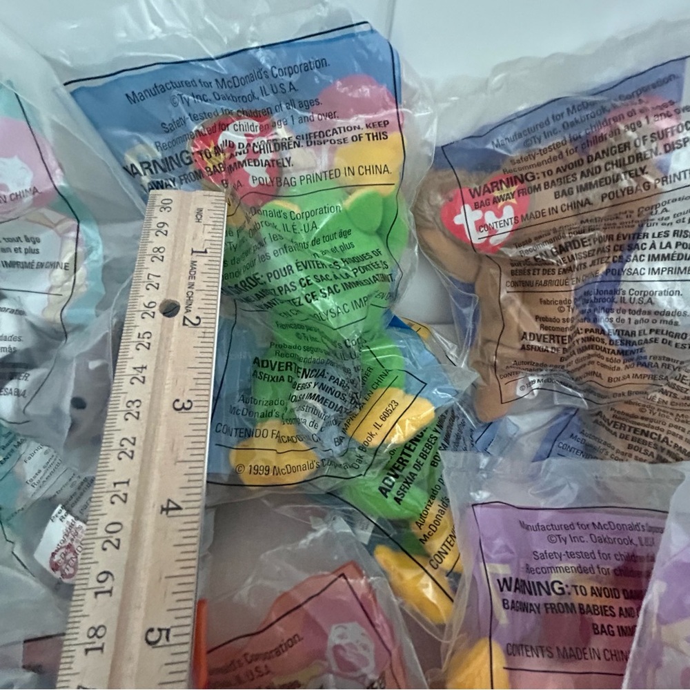 90s McDonald's 24 Ty Teenie Beanie Babies 1 to 12 complete 2 SET LOT vintage - Picture 8 of 14